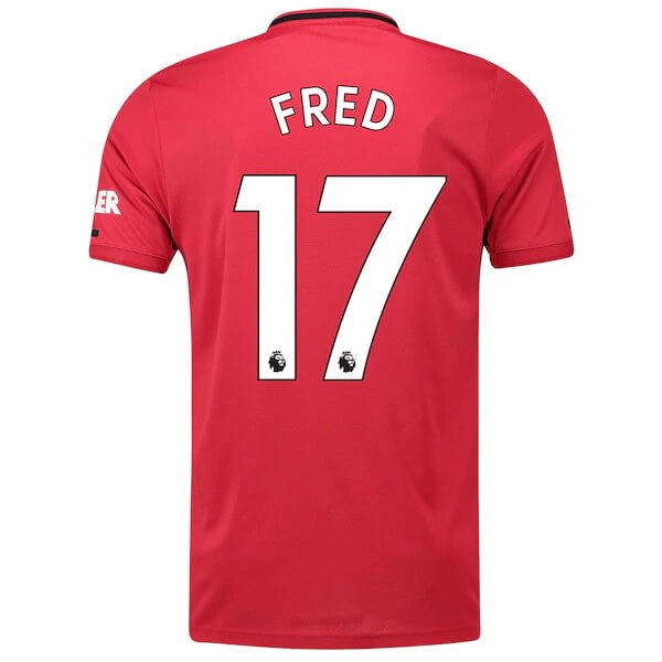 Camiseta Manchester United NO.17 Fred Primera equipo 2019-20 Rojo